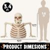 imageJOYIN 34Ft Halloween Groundbreaker Skeleton Decor Outdoor Light Up Animated Giant Skeleton Graveyard Halloween Decor Outside with IR Sensor Spooky Voice Scary Haunted House Props Lawn Yard Patio