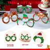 imageJOYIN 36 Pack Christmas Frame Costume Eyeglasses Assorted Designs for Christmas Party Supplies Photo Booth and Party Favors One Size Fits All