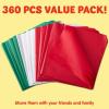 imageJOYIN 36 Sheets Christmas Tissue Paper Red Green ampamp White 20x20 Inch Wrapping Paper for Gift Wrapping DIY Crafts ampamp Holiday Decorations