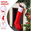 imageJOYIN 38quot Jumbo Christmas Stocking Personalized Extra Large Xmas Stockings Felt Giant Soft Red Christmas Decor for Kids Adults Family Xmas Party Decorations Gifts38 inch