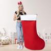 imageJOYIN 38quot Jumbo Christmas Stocking Personalized Extra Large Xmas Stockings Felt Giant Soft Red Christmas Decor for Kids Adults Family Xmas Party Decorations Gifts54 inch