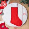 imageJOYIN 38quot Jumbo Christmas Stocking Personalized Extra Large Xmas Stockings Felt Giant Soft Red Christmas Decor for Kids Adults Family Xmas Party Decorations Gifts43 inch