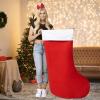 imageJOYIN 38quot Jumbo Christmas Stocking Personalized Extra Large Xmas Stockings Felt Giant Soft Red Christmas Decor for Kids Adults Family Xmas Party Decorations Gifts54 inch