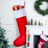imageJOYIN 38quot Jumbo Christmas Stocking Personalized Extra Large Xmas Stockings Felt Giant Soft Red Christmas Decor for Kids Adults Family Xmas Party Decorations Gifts43 inch