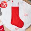 imageJOYIN 38quot Jumbo Christmas Stocking Personalized Extra Large Xmas Stockings Felt Giant Soft Red Christmas Decor for Kids Adults Family Xmas Party Decorations Gifts38 inch
