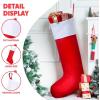 imageJOYIN 38quot Jumbo Christmas Stocking Personalized Extra Large Xmas Stockings Felt Giant Soft Red Christmas Decor for Kids Adults Family Xmas Party Decorations Gifts43 inch