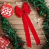 imageJOYIN 3PCS Big Red Velvet Christmas Bows 307quot Long by 106quot Wide Giant Velvet Decor for Christmas Tree Large Wreath Bows Indoor Outdoor Holiday Xmas Decorations