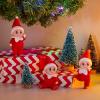 imageJOYIN 3PCS Christmas Red Tiny Elf Doll Soft Plush Toy for Xmas Decor Gift Accessories and Props Christmas Party Decoration and Stocking Stuffers