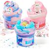imageJOYIN 3Pack Slime Party Favors Cloudfin Manta Ray Bubblegum Unicorn Strawberry Milk Cow 8 oz Soft NonSticky MessFree Slime Bulk Toys for Kids Boys and Girls Birthday Gifts