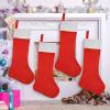 imageJOYIN 4 Packs 38quot Jumbo Christmas Stockings Giant Christmas Felt Large Hanging Red and White Stocking for Party Decorations Xmas Holiday Tree Decor
