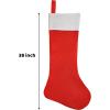 imageJOYIN 4 Packs 38quot Jumbo Christmas Stockings Giant Christmas Felt Large Hanging Red and White Stocking for Party Decorations Xmas Holiday Tree Decor