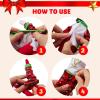 imageJOYIN 4 Pcs Christmas Elf Accessories  Xmas Clothing Ugly Sweaters for Dolls Santa and Snowman Classic Style Pajamas Green and Red Sweaters for Holiday DecorationsClassical