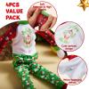 imageJOYIN 4 Pcs Christmas Elf Accessories  Xmas Clothing Ugly Sweaters for Dolls Santa and Snowman Classic Style Pajamas Green and Red Sweaters for Holiday DecorationsClassical