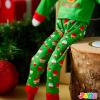 imageJOYIN 4 Pcs Christmas Elf Accessories  Xmas Clothing Ugly Sweaters for Dolls Santa and Snowman Classic Style Pajamas Green and Red Sweaters for Holiday DecorationsCute