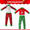 imageJOYIN 4 Pcs Christmas Elf Accessories  Xmas Clothing Ugly Sweaters for Dolls Santa and Snowman Classic Style Pajamas Green and Red Sweaters for Holiday DecorationsClassical