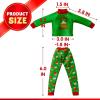 imageJOYIN 4 Pcs Christmas Elf Accessories  Xmas Clothing Ugly Sweaters for Dolls Santa and Snowman Classic Style Pajamas Green and Red Sweaters for Holiday DecorationsCute