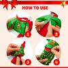 imageJOYIN 4 Pcs Christmas Elf Accessories  Xmas Clothing Ugly Sweaters for Dolls Santa and Snowman Classic Style Pajamas Green and Red Sweaters for Holiday DecorationsCute
