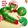 imageJOYIN 4 Pcs Christmas Elf Accessories  Xmas Clothing Ugly Sweaters for Dolls Santa and Snowman Classic Style Pajamas Green and Red Sweaters for Holiday DecorationsCute