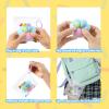 imageJOYIN 4 Pcs Taba Paw Squeeze Toys Colorful Kawaii Mochi Fufu Sensory Toys Cat Paw Taba Squeeze Toys for Party Favors Gifts for Adults Kids