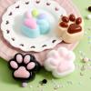 imageJOYIN 4 Pcs Taba Paw Squeeze Toys Colorful Kawaii Mochi Fufu Sensory Toys Cat Paw Taba Squeeze Toys for Party Favors Gifts for Adults Kids