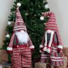 imageJOYIN 40quot Christmas Gnome Standing Couple Decoration Knitting Style with Long Retractable Legs Tomte Nordic Gnomes Christmas Indoor Decor Xmas DecorHome DecorationsPattern