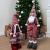 imageJOYIN 40quot Christmas Gnome Standing Couple Decoration Knitting Style with Long Retractable Legs Tomte Nordic Gnomes Christmas Indoor Decor Xmas DecorHome DecorationsPattern