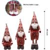 imageJOYIN 40quot Christmas Gnome Standing Couple Decoration Knitting Style with Long Retractable Legs Tomte Nordic Gnomes Christmas Indoor Decor Xmas DecorHome DecorationsPattern