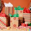 imageJOYIN 48 PCS Christmas Kraft Gift Bags 7quot x 9quot x 35quot for Gifts Party Supplies Decor Xmas Goody Treat Candy Bags for Holiday Wedding Gift Decor Classrooms and Party Favors Presents Wrapping