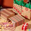 imageJOYIN 48 PCS Christmas Kraft Gift Bags 7quot x 9quot x 35quot for Gifts Party Supplies Decor Xmas Goody Treat Candy Bags for Holiday Wedding Gift Decor Classrooms and Party Favors Presents Wrapping