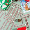imageJOYIN 48 Pcs Christmas Candy Cane Ball Point Pens Snowman Umbrella Pens for Xmas Holiday Stationery Supplies Party Gift