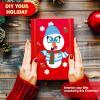 imageJOYIN 48 Pcs Christmas Make A Face Sticker Sheets Make Your Characters with Santa Santa Gnome Reindeer Snowman Gifts for Kids School Activities Party Favor Supplies Xmas Craft