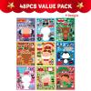 imageJOYIN 48 Pcs Christmas Make A Face Sticker Sheets Make Your Characters with Santa Santa Gnome Reindeer Snowman Gifts for Kids School Activities Party Favor Supplies Xmas Craft