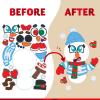 imageJOYIN 48 Pcs Christmas Make A Face Sticker Sheets Make Your Characters with Santa Santa Gnome Reindeer Snowman Gifts for Kids School Activities Party Favor Supplies Xmas Craft