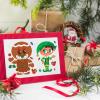 imageJOYIN 48 Pcs Christmas Make A Face Sticker Sheets Make Your Characters with Santa Santa Gnome Reindeer Snowman Gifts for Kids School Activities Party Favor Supplies Xmas Craft
