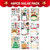 imageJOYIN 48 Pcs Christmas Make A Face Sticker Sheets Make Your Characters with Santa Santa Gnome Reindeer Snowman Polar Bear Presents for Kids School Activities Party Favor Supplies Xmas Craft