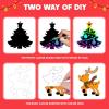 imageJOYIN 48 Pcs Christmas Scratch Art Ornaments Rainbow Color Scratch Paper in Front Side ampamp Coloring Card in Back Side Scratch Off Kids Party Favors Supplies Holiday DIY Art Craft Kit Activities Gifts
