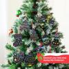 imageJOYIN 48 Pcs Christmas Scratch Art Ornaments Rainbow Color Scratch Paper in Front Side ampamp Coloring Card in Back Side Scratch Off Kids Party Favors Supplies Holiday DIY Art Craft Kit Activities Gifts