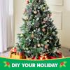 imageJOYIN 48 Pcs Christmas Scratch Art Ornaments Rainbow Color Scratch Paper in Front Side ampamp Coloring Card in Back Side Scratch Off Kids Party Favors Supplies Holiday DIY Art Craft Kit Activities Gifts