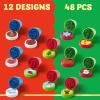 imageJOYIN 48 Pieces Christmas Assorted Stamps Kids SelfInk Stampers 12 Different Designs Plastic Stamps for Christmas Party Favors Stocking Stuffers Kids Crafts School Prizes and Goodies