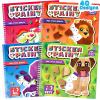 imageJOYIN 4Pack Crafts for Kids Sticker Paint Book Gift Party Favor  Paint by Stickers Numbers for Kids Traveling  Safari Unicorn Dog Sea Animals