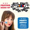 imageJOYIN 5 Colors Patriotic Face Body Paint Kit with Glitter and 16 Pcs Stencils Sticker for Kids 4th of July Face Paint Red White Blue Make Up for Independence Day Memorial Day Party Veterans Day