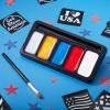 imageJOYIN 5 Colors Patriotic Face Body Paint Kit with Glitter and 16 Pcs Stencils Sticker for Kids 4th of July Face Paint Red White Blue Make Up for Independence Day Memorial Day Party Veterans Day