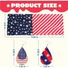 imageJOYIN 5 Pcs Patriotic Accessories of a US American Flag Headband 4 Leather Earrings for 4th of July Celebration Independence Day Themed Party Dressup
