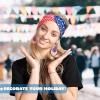 imageJOYIN 5 Pcs Patriotic Accessories of a US American Flag Headband 4 Leather Earrings for 4th of July Celebration Independence Day Themed Party Dressup