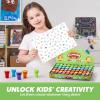 imageJOYIN 50 Pcs Animal Stamps for Kids with 50 Different Designs FarmSea AnimalsStamps for Crafting Prize Box Toys for Classroom Kids Party Favor Goodie Bag Halloween ChristmasDinosaur