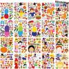 imageJOYIN 53 Sheets Thanksgiving Crafts Notebook with 20 Makeaface Make A Turkey Stickers 10 Coloring Book 10 Scratch Cards 5 Plain Paper and 8 Stickers Thanksgiving Party Favor Classroom Gifts