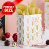 imageJOYIN 6 PCS Christmas Foil Gold Present Bags with Tissue Papers 8quot x45quot x105quot Xmas Holiday Paper Bags 6 Winter Prints Designs for Gifts Party Supplies Decor Xmas Goody Treat Candy Wrapping
