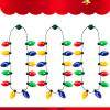 imageJOYIN 6 PCS Christmas Necklace Christmas Light Necklaces 12 LED Bulbs Accessories Light Bulbs for Adults Kids Holidays Parties Favors Accessories Decorations