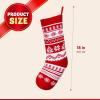 imageJOYIN 6 Pack 18quot Knit Christmas Stockings Large Rustic Yarn Xmas Stockings for Family Holiday Decorations