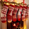 imageJOYIN 6 Pack 18quot Knit Christmas Stockings Large Rustic Yarn Xmas Stockings for Family Holiday Decorations